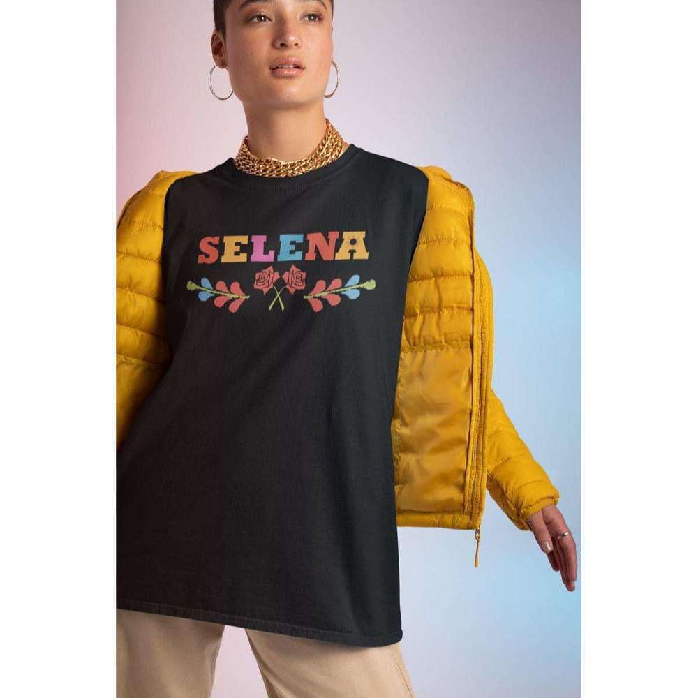 Selena Coco Dia De Los Muertos Inspired Graphic Unisex T-Shirt